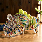 Glass jar for candies – colorful patterns adding charm to any space