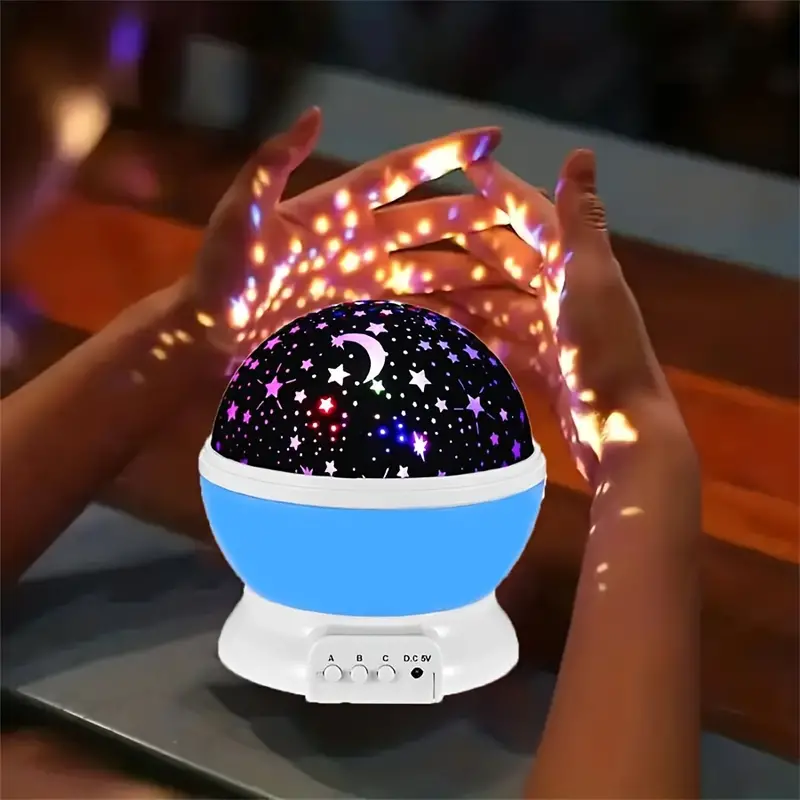 360° Sky Projector | Modern Nightstand Lamp with LED