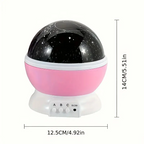 360° Sky Projector | Modern Nightstand Lamp with LED