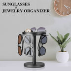 360° Rotating Glasses Stand for Elegant Organization