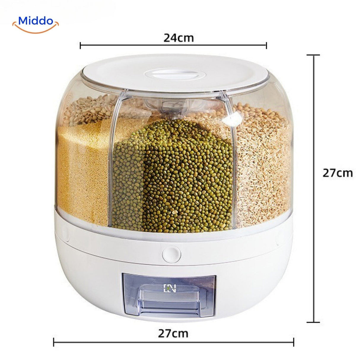 360° Rotating Grain Dispenser - SpinStore GrainKeeper