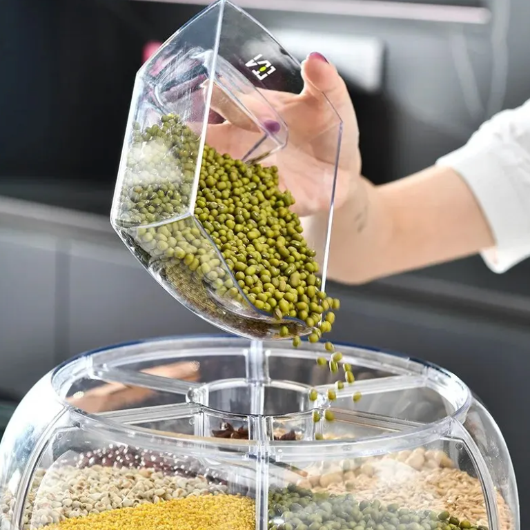 360° Rotating Grain Dispenser - SpinStore GrainKeeper