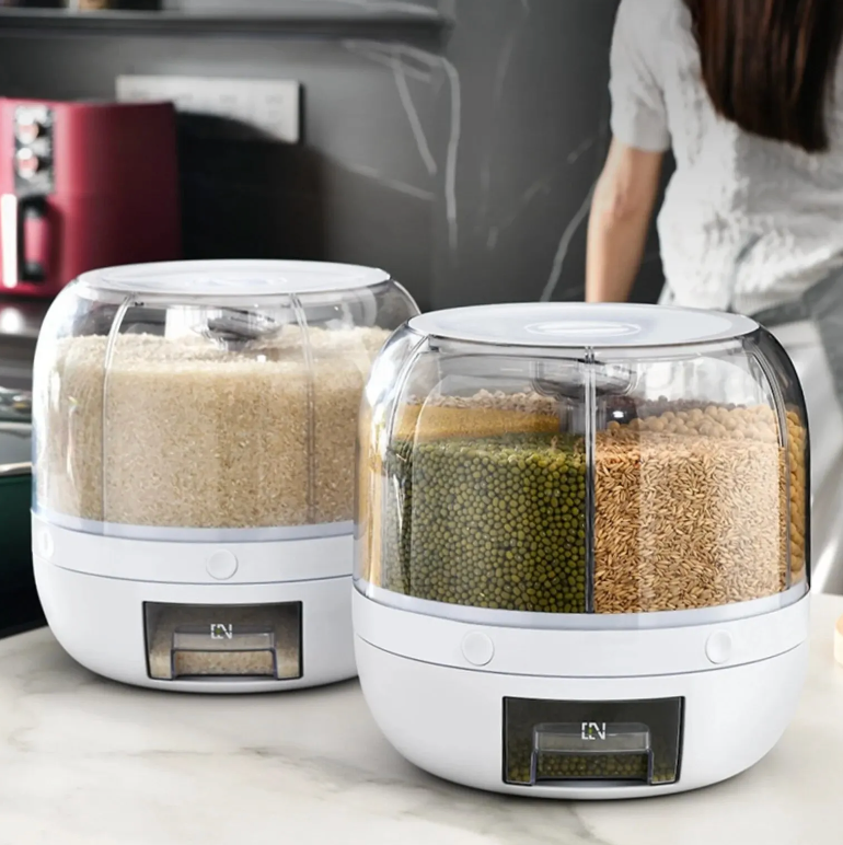 360° Rotating Grain Dispenser - SpinStore GrainKeeper