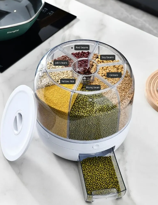 360° Rotating Grain Dispenser - SpinStore GrainKeeper