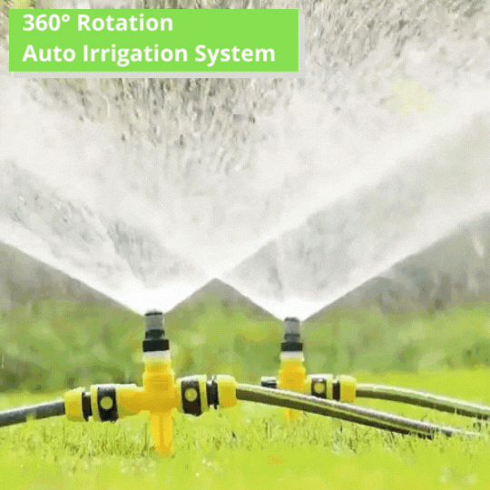 360° Garden Sprinkler with Ground Spike – Ideal for Permanent Installation in the Garden