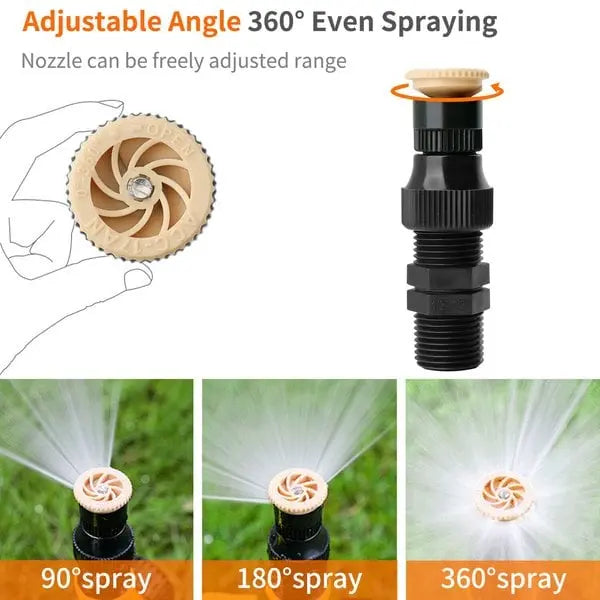 360° Garden Sprinkler with Ground Spike – Ideal for Permanent Installation in the Garden