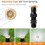 360° Garden Sprinkler with Ground Spike – Ideal for Permanent Installation in the Garden