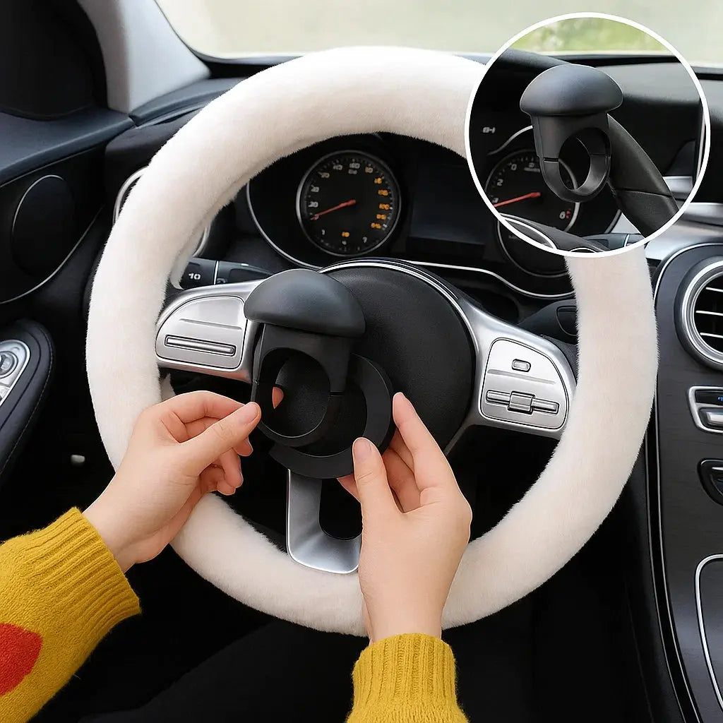 360° Steering Wheel Knob for One-Handed Driving