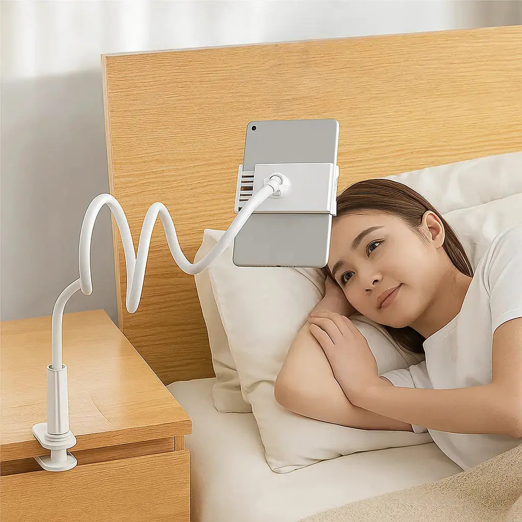 360° Smartphone & Tablet Holder – Hands-free watching movies in bed
