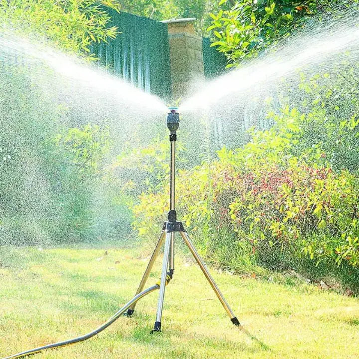 360° Tripod Lawn Sprinkler – Adjustable & with Mist Mode