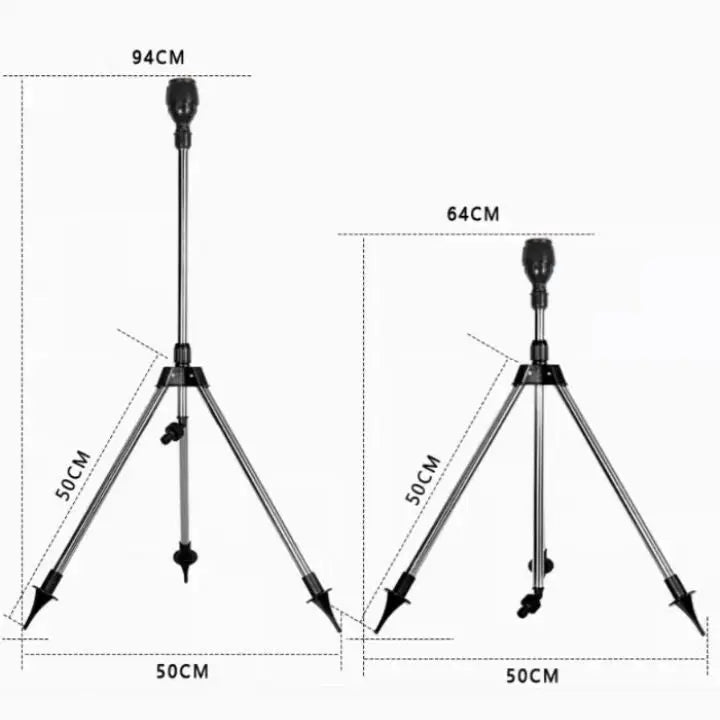 360° Tripod Lawn Sprinkler – Adjustable & with Mist Mode