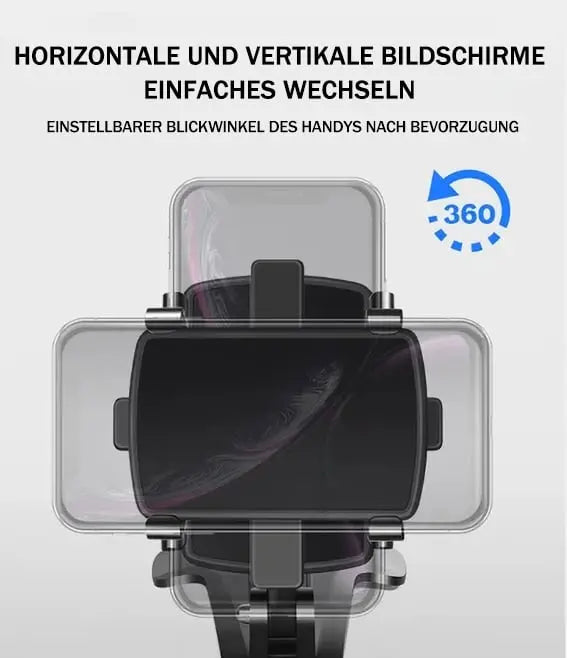 360° Redatable car phone holder – safely & flexibly mountable