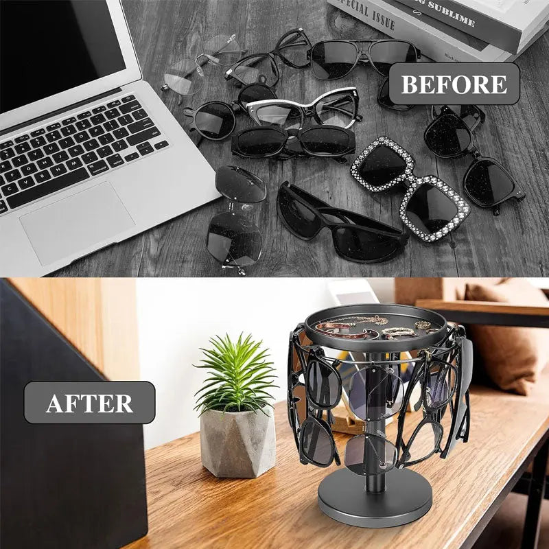 360° Redatable glasses stand – Stylish organizer for glasses & accessories