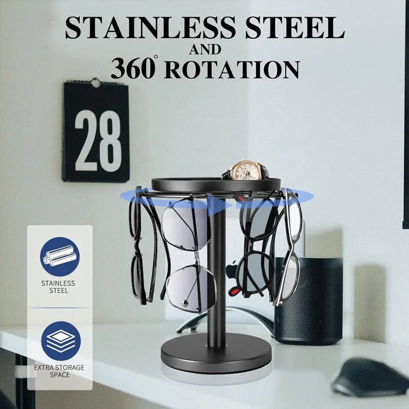 360° Redatable glasses stand – Stylish organizer for glasses & accessories