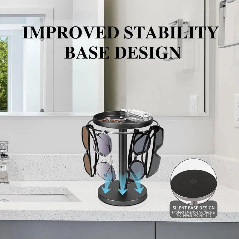 360° Redatable glasses stand – Stylish organizer for glasses & accessories
