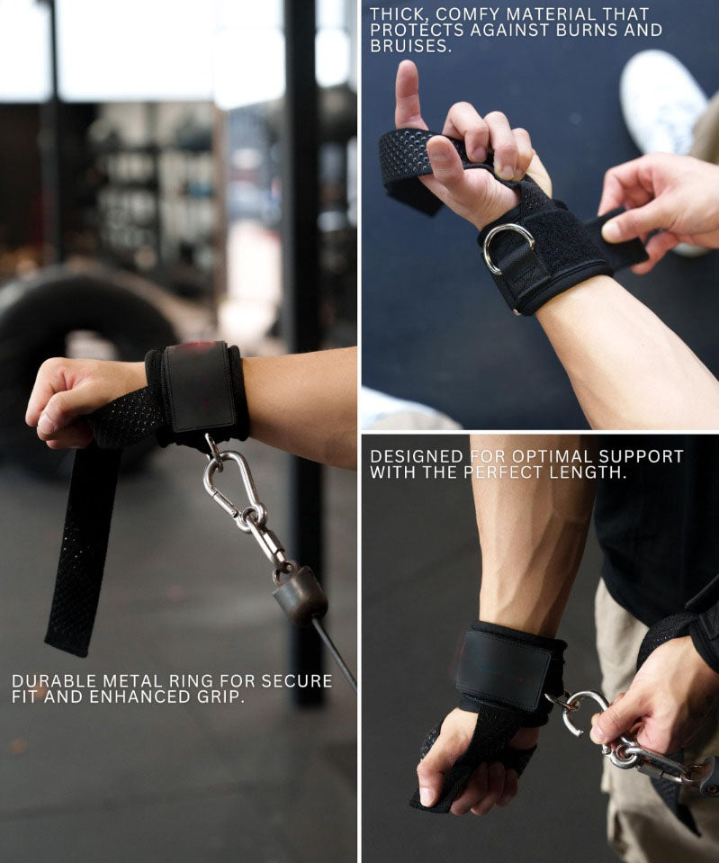 Phase-3 D-Ring Lifting Straps – Heavy Duty Grip Support for Weight Training