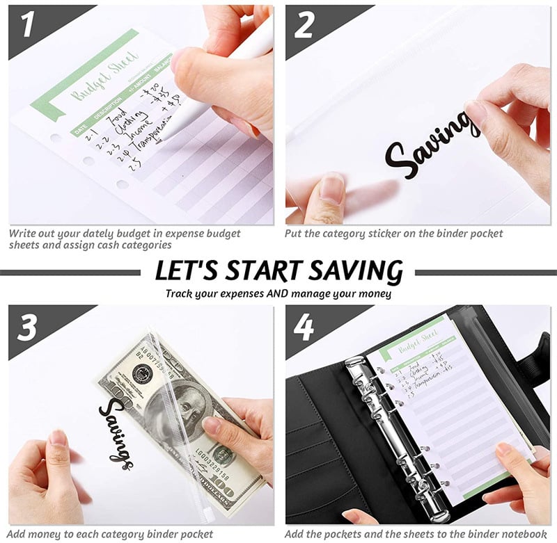Budget Binder Book With Cash Envelopes
