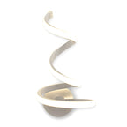 LED Dining Room Wall Light Modernist White Wall Mounted Lamp with Spiral Acrylic Shade