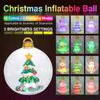 Inflatable Outdoor Christmas Ball With Lights (LED)