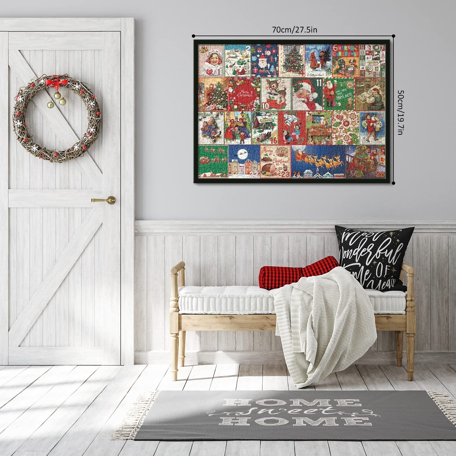 Christmas Advent Calendar Puzzle Game 1000 Pieces