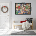 Festive Fireplace Jigsaw Puzzle Christmas Countdown Calendar - Christmas Gift