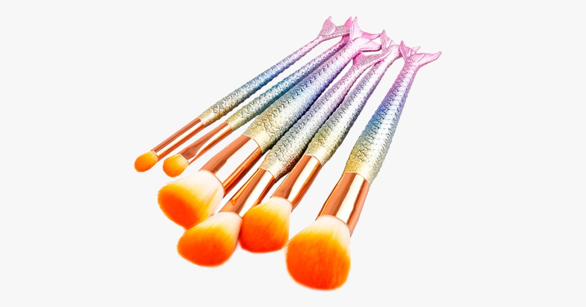 Mermaid Dream Glam Brush Set - Perfect your makeup in a glamorous way