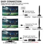 HDTV 4K Magnetic Digital Antenna High-Performance Indoor Antenna with Amplifier