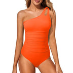 One-Shoulder Tummy Control One-Piece Swimsuit