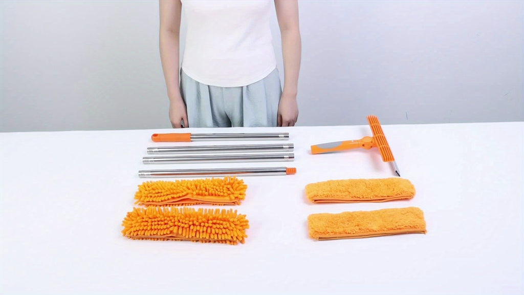 Crystal Clear Window Cleaner – Professional 2-in-1 Telescopic Window and Glass Cleaning System