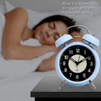 LuminousTime - Elegant Metal Alarm Clock with Gentle Lighting for Peaceful Mornings and Nights