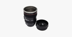 SLR Camera Lens Stainless Steel Travel Coffee Mug with Spill-Proof Lid