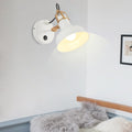 White Barn Wall Sconces Lighting Contemporary Metallic 1 Light Wall Mounted Fixture with Switch