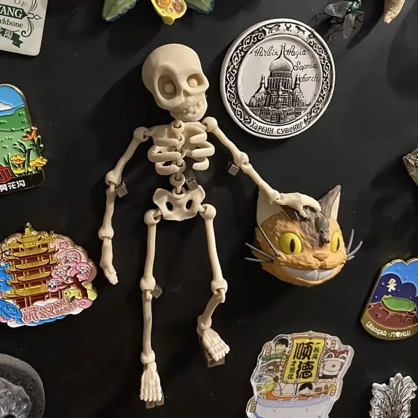 3D printed vintage skeleton magnetic figure