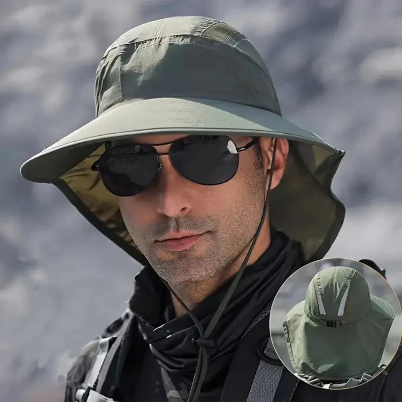Sun Hat - Neck Protection - Wide Brim