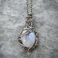 Retro Moonstone Necklace - Selene
