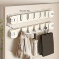 Wall Hook Panel Without Drilling – OrganiserenPlus Hidden 5-Hook Rack
