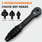 Universal 4-in-1 Ratcheting Drill Chuck Key Set