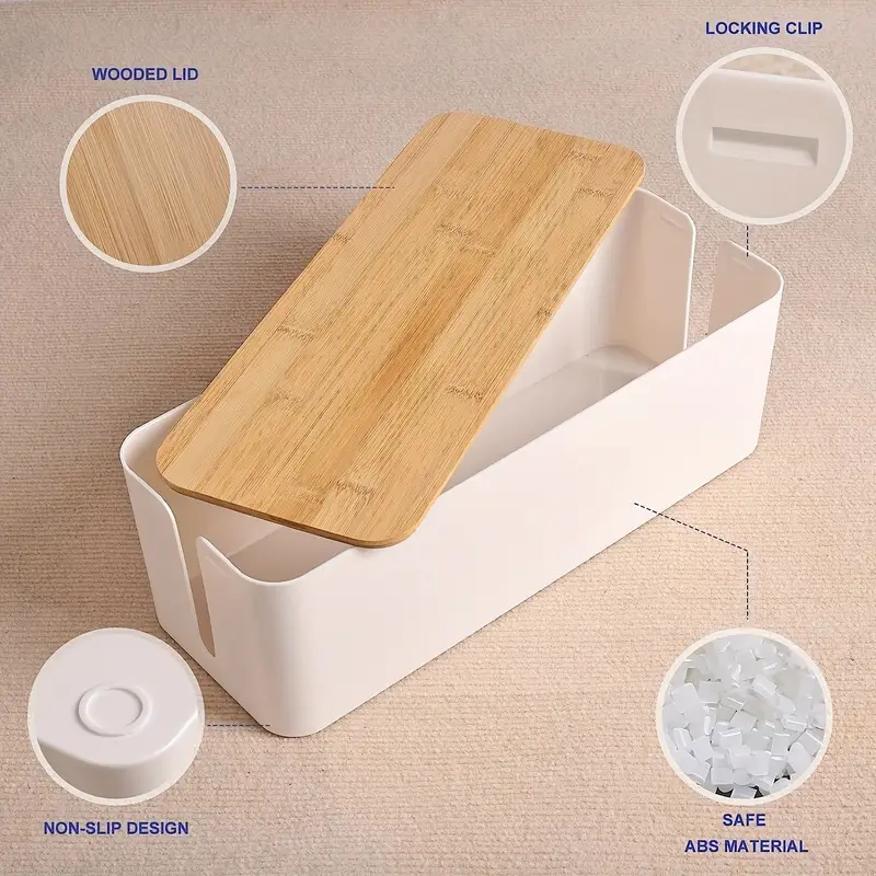 Wire Organizer Box for Tidy Cable Management