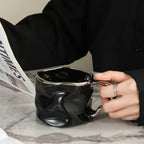 CreArt Mug – Handmade Ceramic Coffee Mug with Unique Crinkled Design