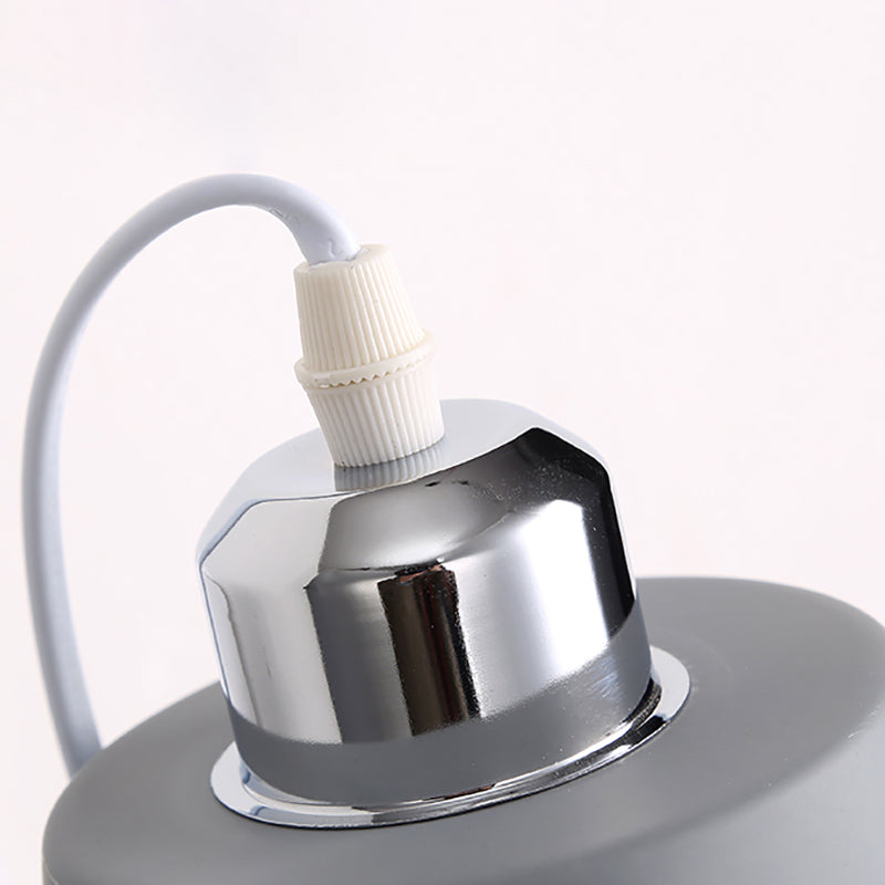 Gray/White/Pink/Yellow/Blue/Green Cone Wall Lamp Minimalist Metal 1 Light Wall Mount Lamp for Nightstand