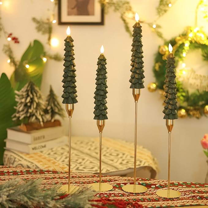 Flameless LED Candles with Remote Control – Realistic 3D Flickering Model LumaGlow