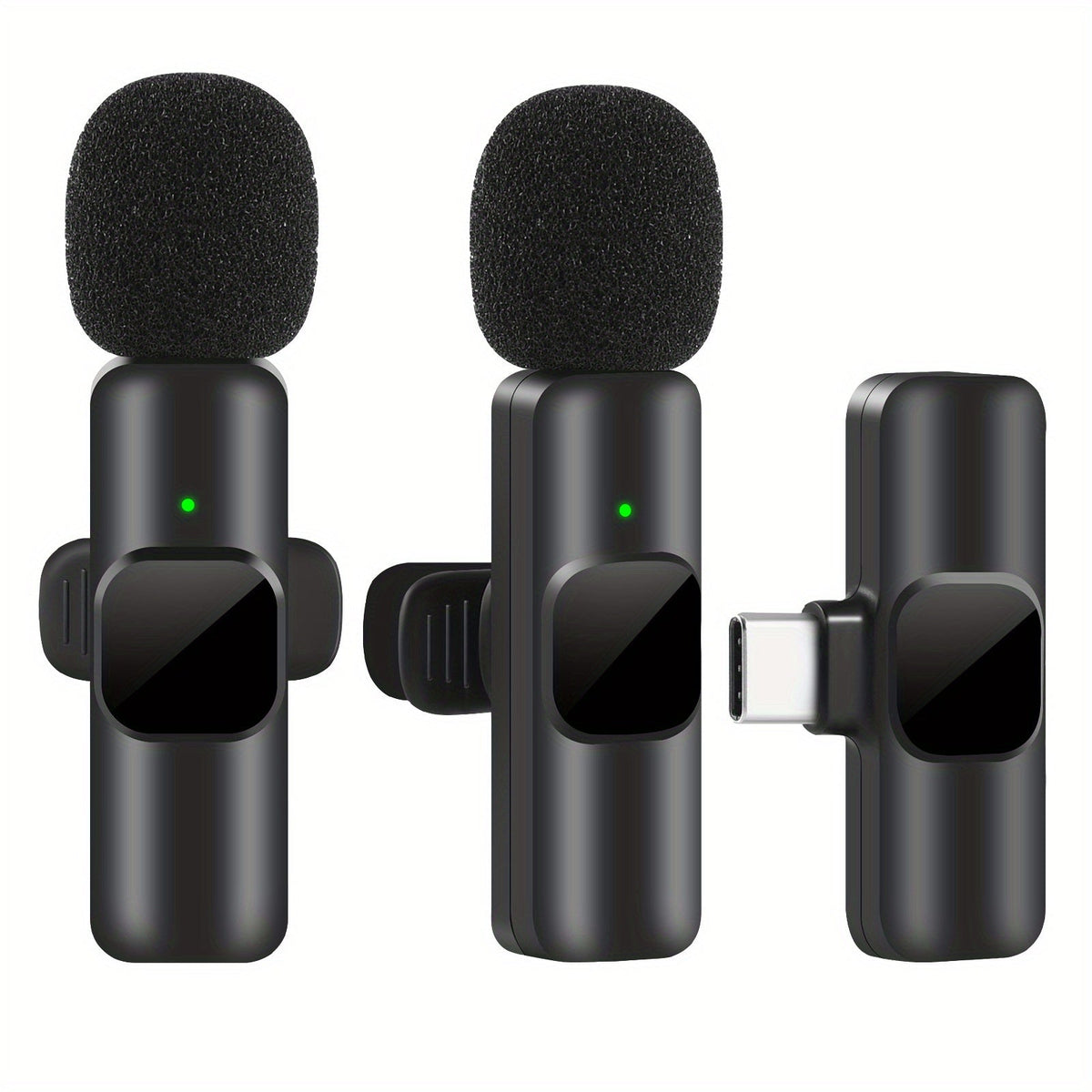 Wireless Lavalier Microphone for Video Recordings and Livestreaming – Compact Design with High Sound Quality and USB-C Connection