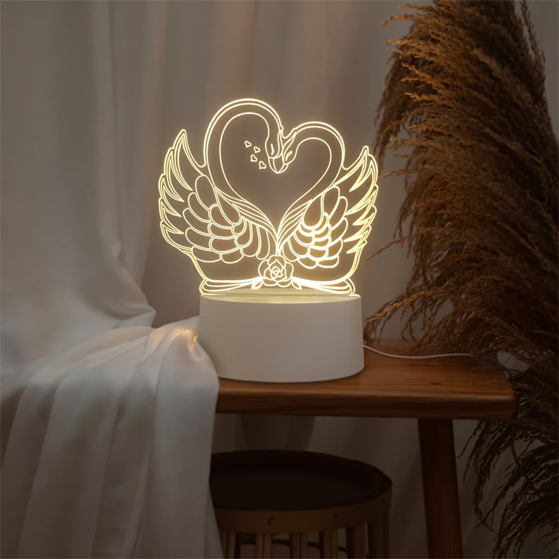 SwaneLume – USB 3D LED Table Lighting