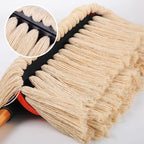 Telescopic car dusting brush with soft cotton thread