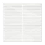 Self-adhesive 3D DIY Kit Kat tiles in glossy white