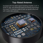 HDTV 4K Magnetic Digital Antenna High-Performance Indoor Antenna with Amplifier