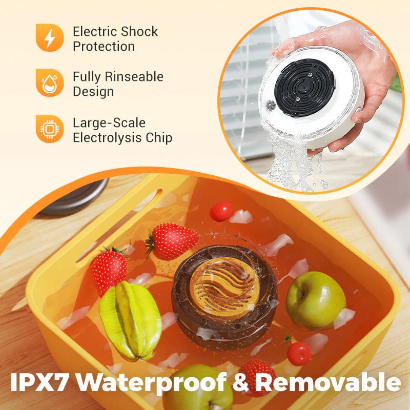 Wireless Waterproof Portable Food Cleaner & Purifier