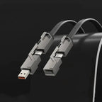 4-in-1 Multi-device Charging Cable — Fast Charging with Anti-tangle Design