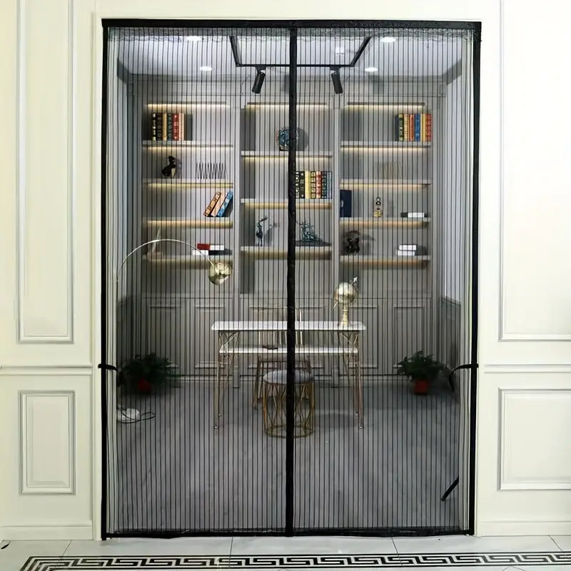 BugGuard Magnetic Fly Screen Door – Hands-Free Mesh Door with Auto-Close for Insect Protection