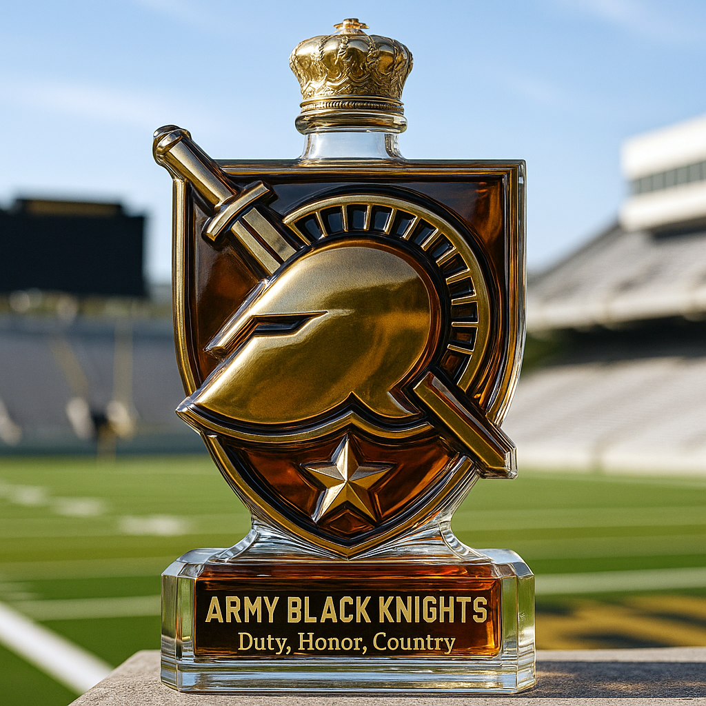 Army Black Knights Whiskey Bottle